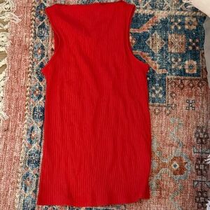 Old Navy Vibrant Red Sleeveless Blouse